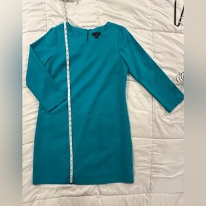 J.Crew - Women’s Wool Shift Dress - Size 8 - Teal